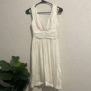 Trina Turk white cotton blend dress